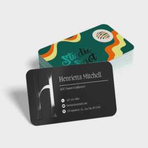 Tarjetas de visita de PVC blancas con acabado exclusivo